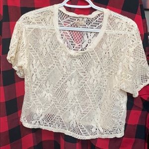 Hollister see through crop top